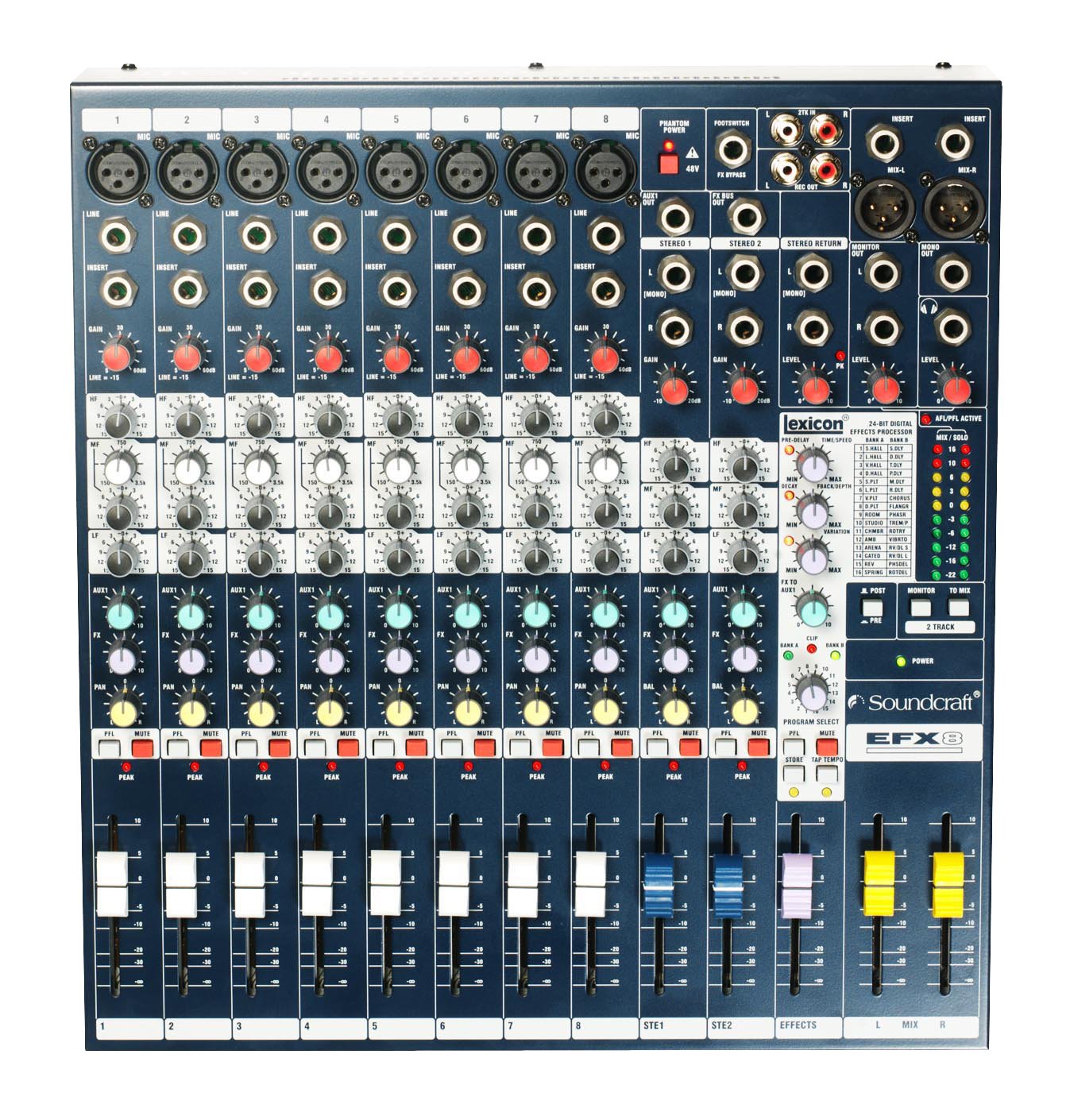 EFX8.SOUNDCRAFT Low-cost, High-performance Lexicon® Eff