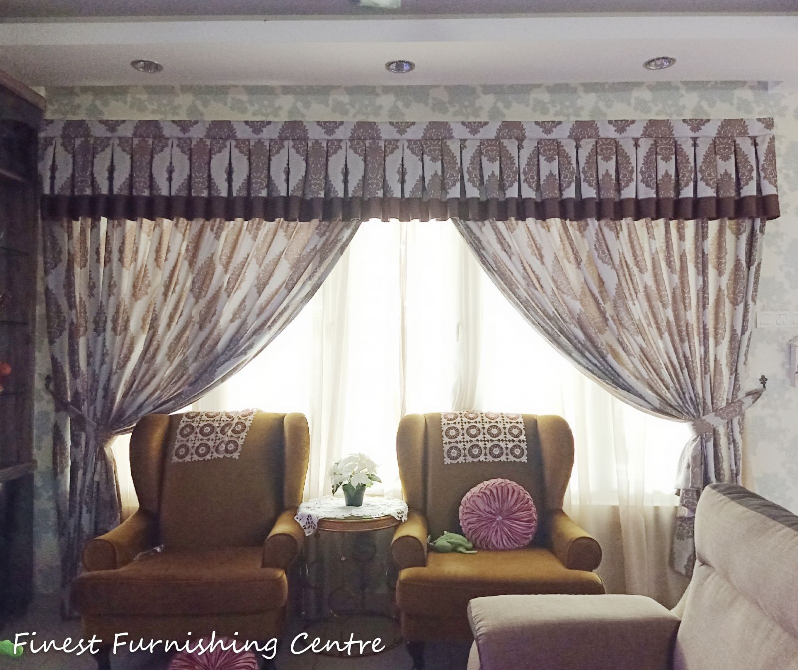 Sheer Curtain, Night Curtain,Day curtain, Scallop, Curtain h