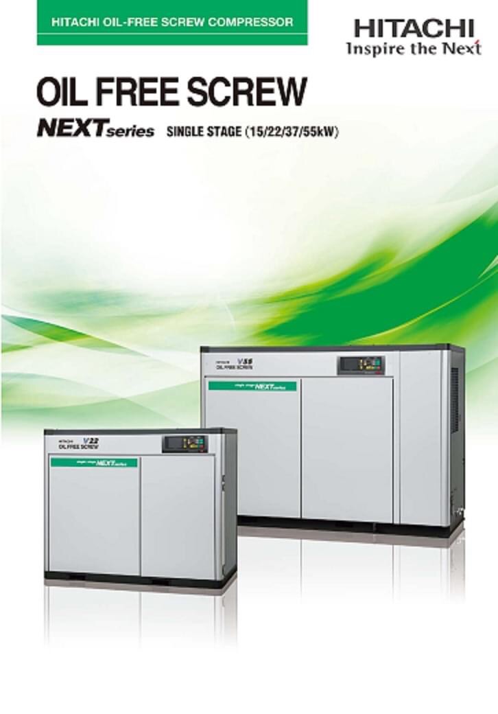 Hitachi Oil Free Screw Compressor 