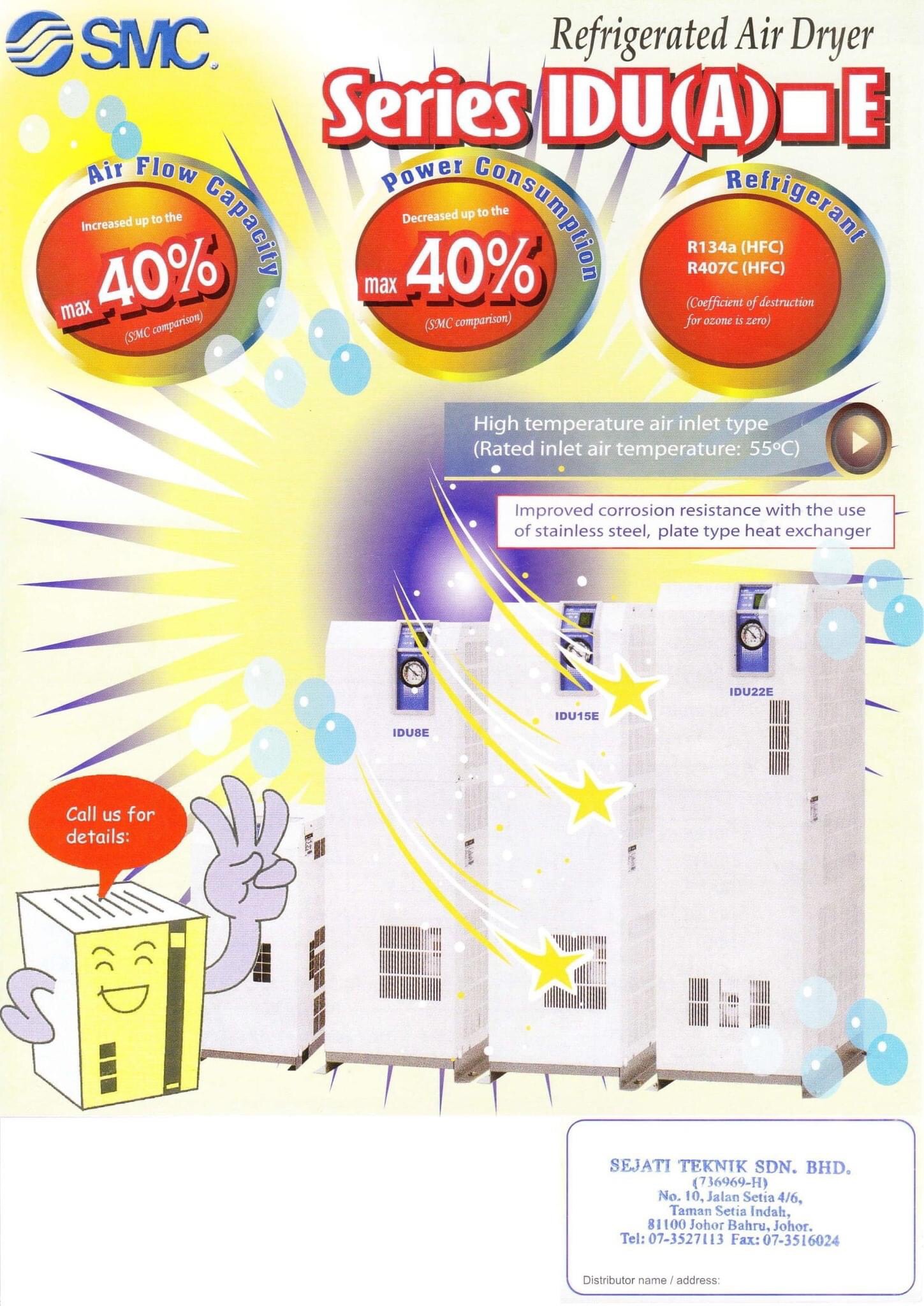 SMC Air Dryer IDU Series 