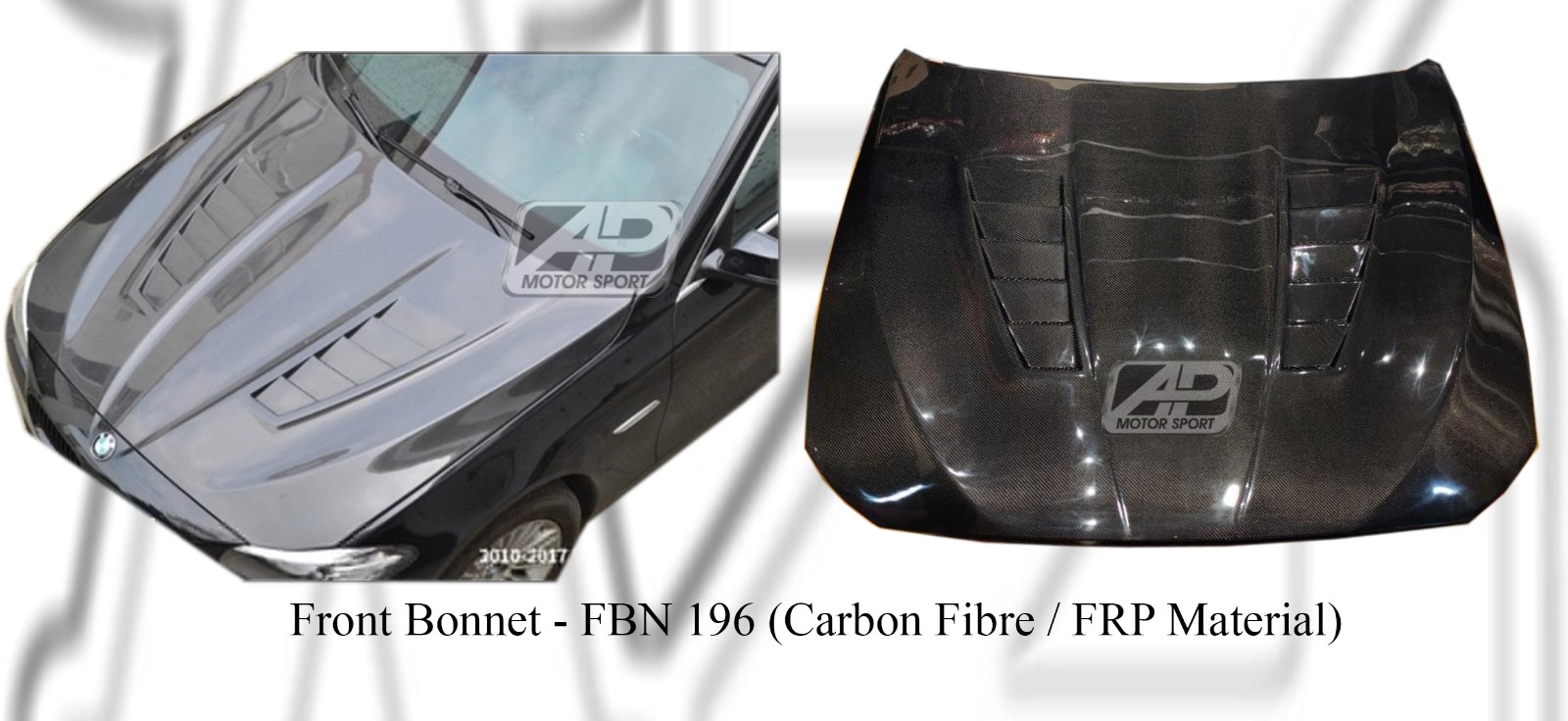 BMW 5 Series F10 Front Bonnet (Carbon Fibre / FRP Material) 