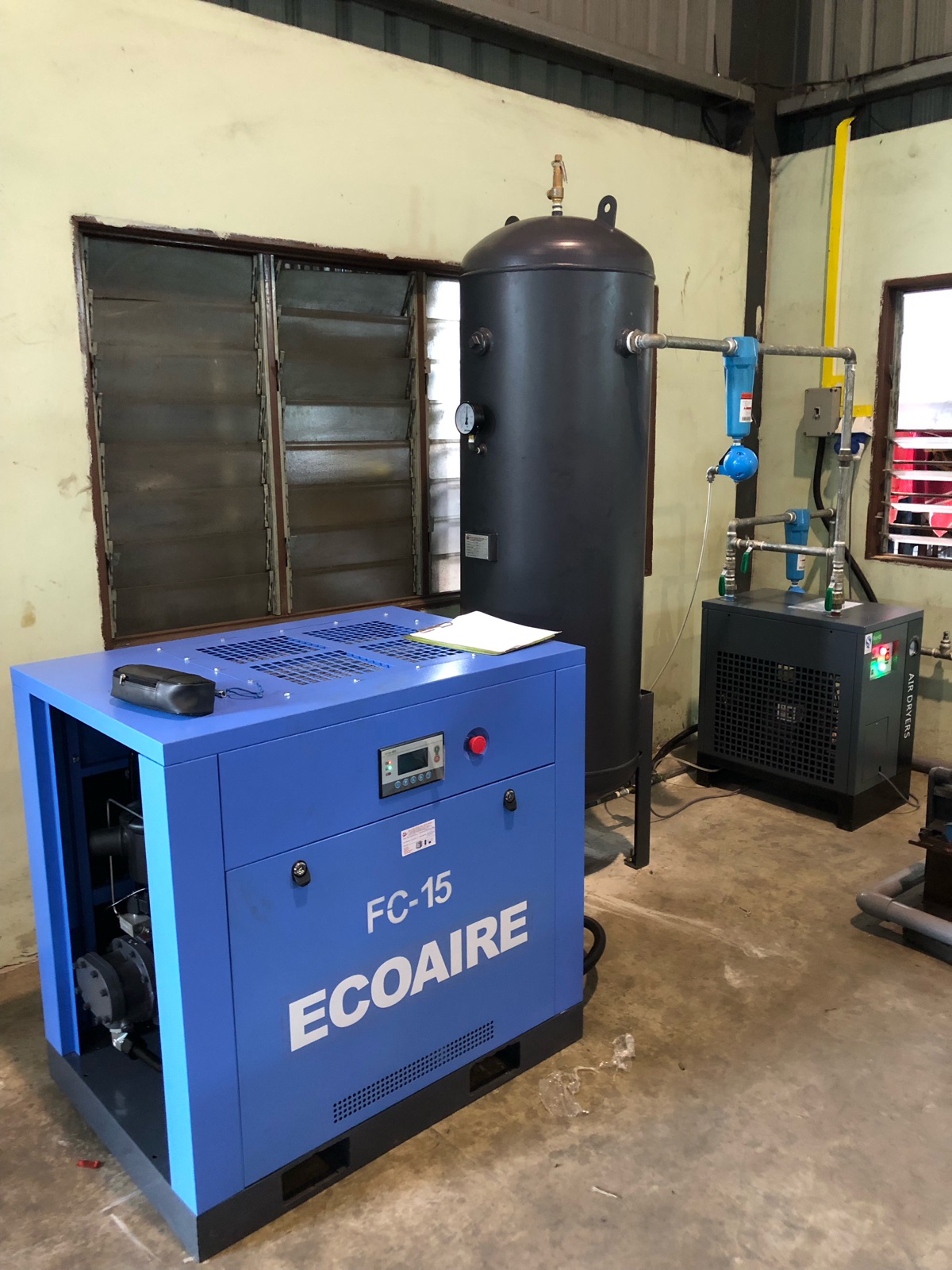 Testing & Commissioning New ECOAIRE Air Compressor System 