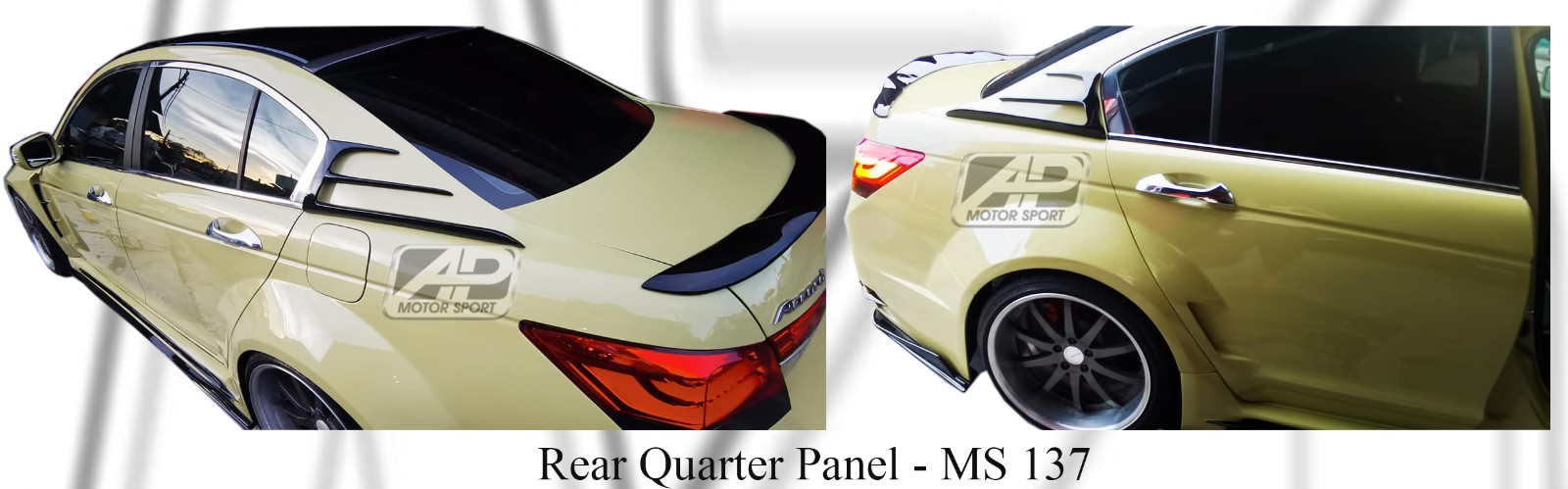 Honda Accord 2008 - 2012 Rear Quarter Panel 