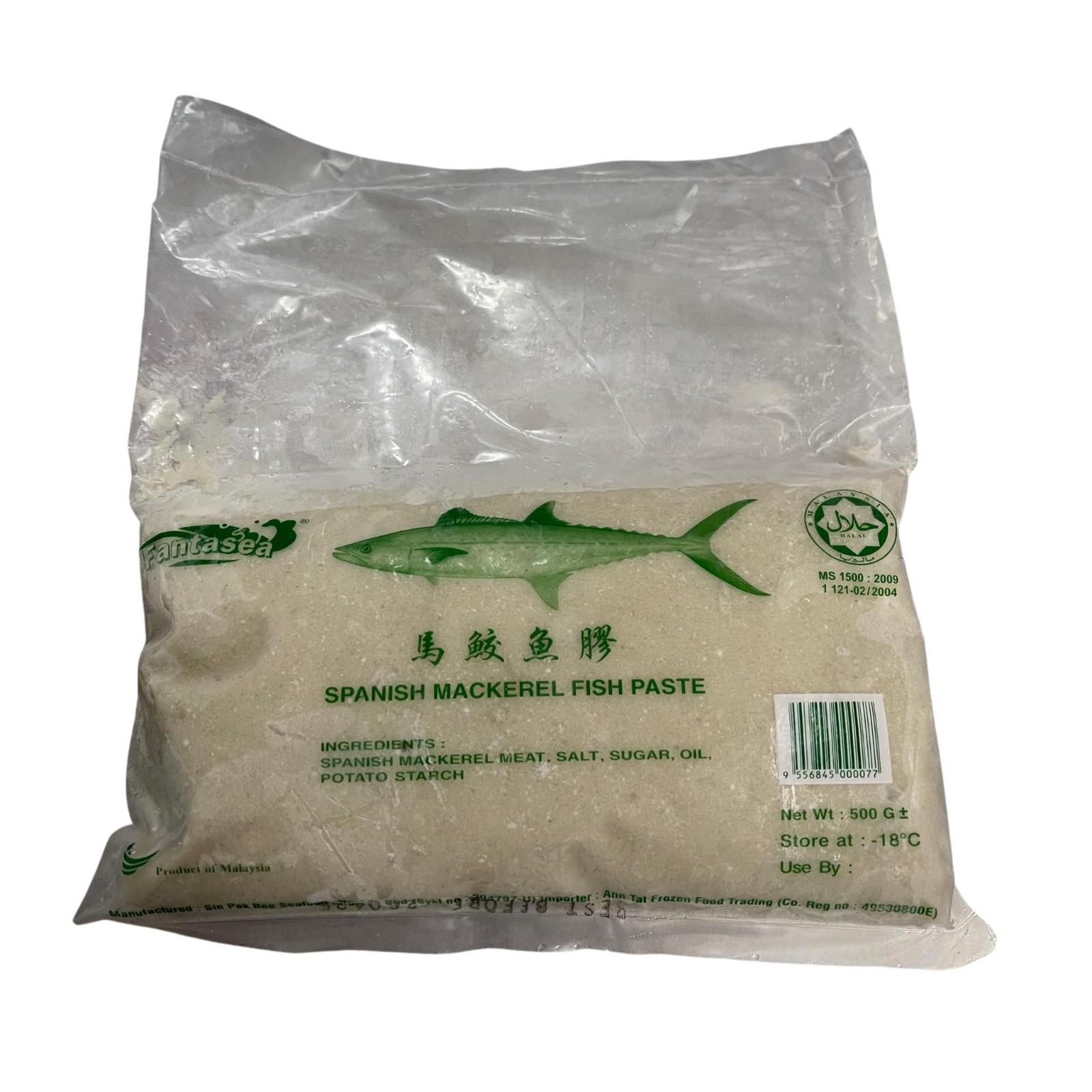 SPANISH MACKEREL FISH PASTE 500G (30pack/ctn)