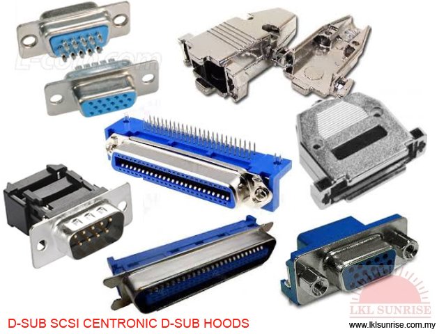  D-SUB SCSI CENTRONIC D-SUB HOODS
