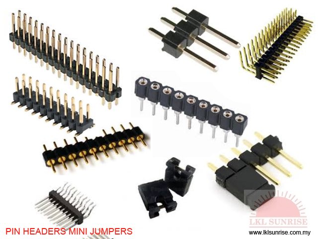  PIN HEADERS MINI JUMPERS