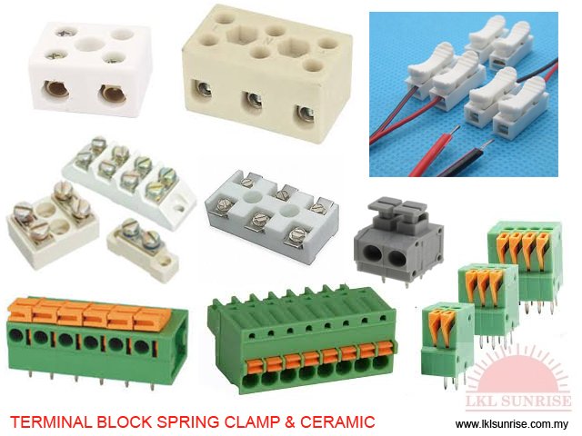  TERMINAL BLOCK SPRING CLAMP & CERAMIC