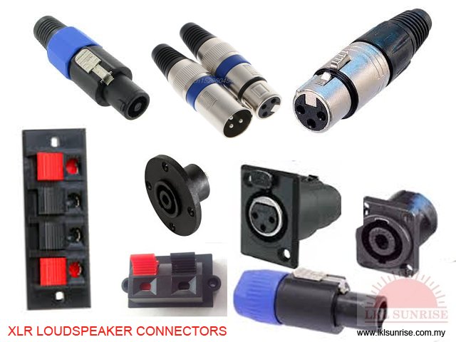  XLR LOUDSPEAKER CONNECTORS