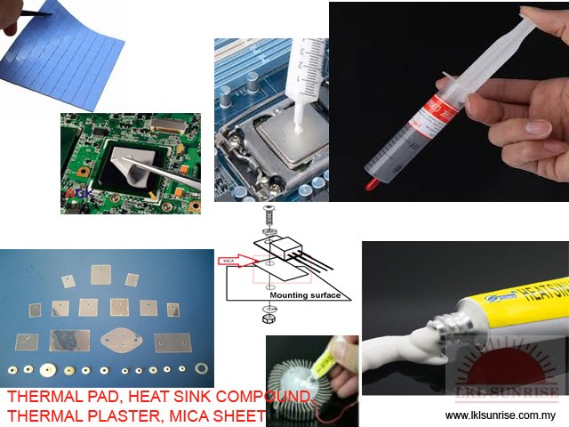 THERMAL PAD HEAT SINK COMPOUND  THERMAL PLASTER MICA SHEET