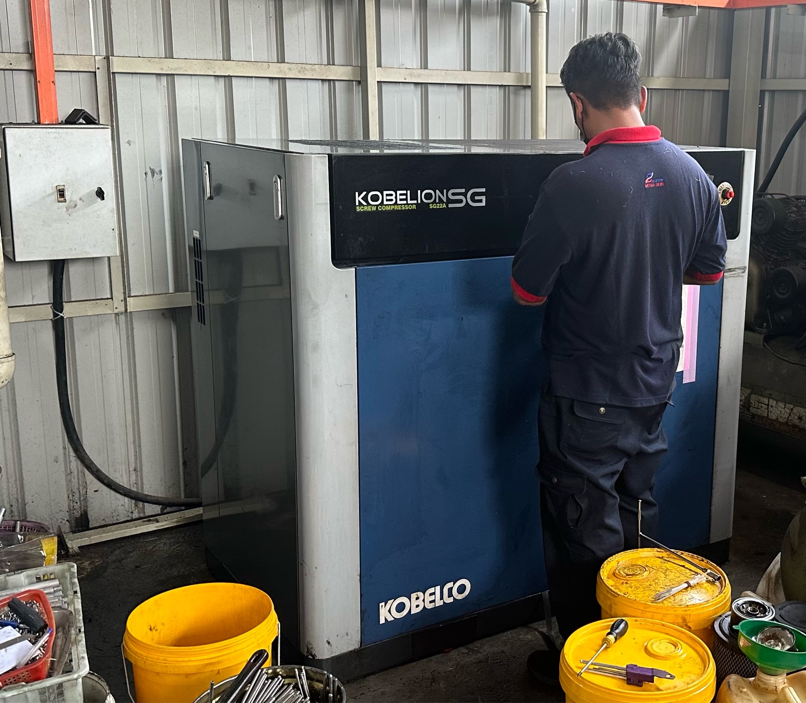 Service & Repair Kobelco Air Compressor SG22A