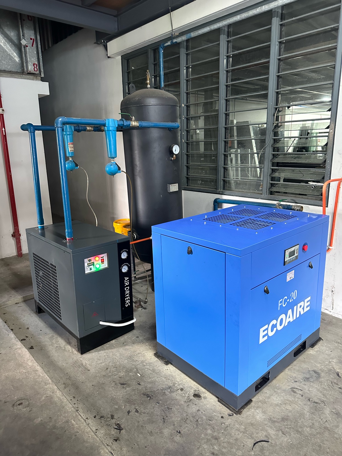 20 HP ECOAIRE Compressed Dry Air System 