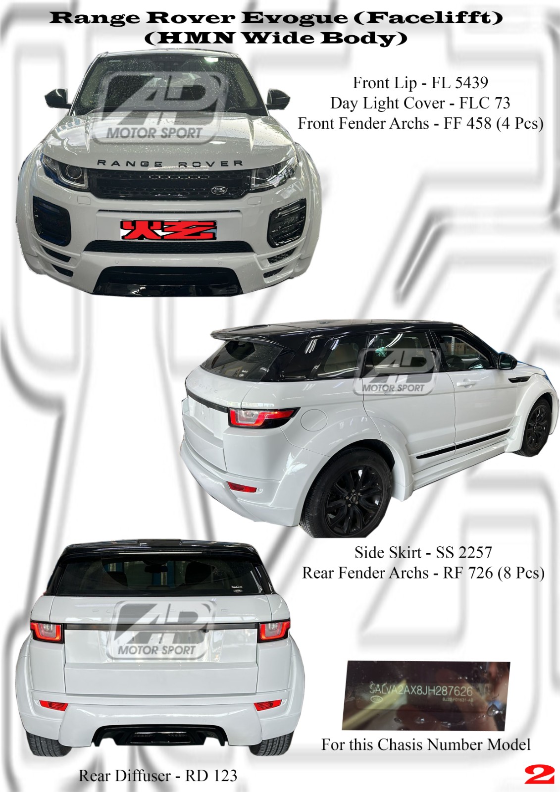 Range Rover Evogue Facelift (Wide Body Hmn Style) Bodykits