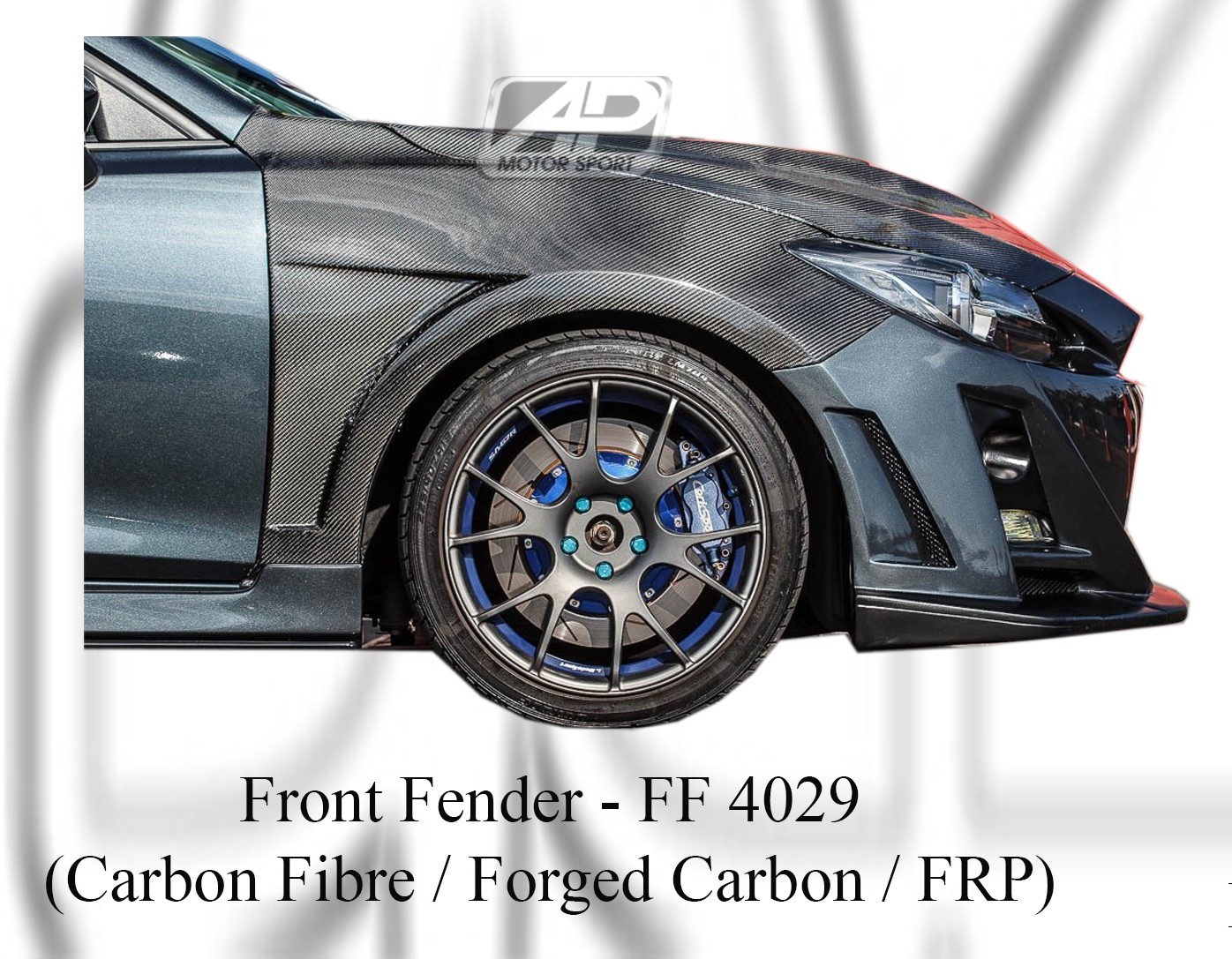 Mazda 3 2014 Front Fender (Carbon Fibre / Forged Carbon / FR