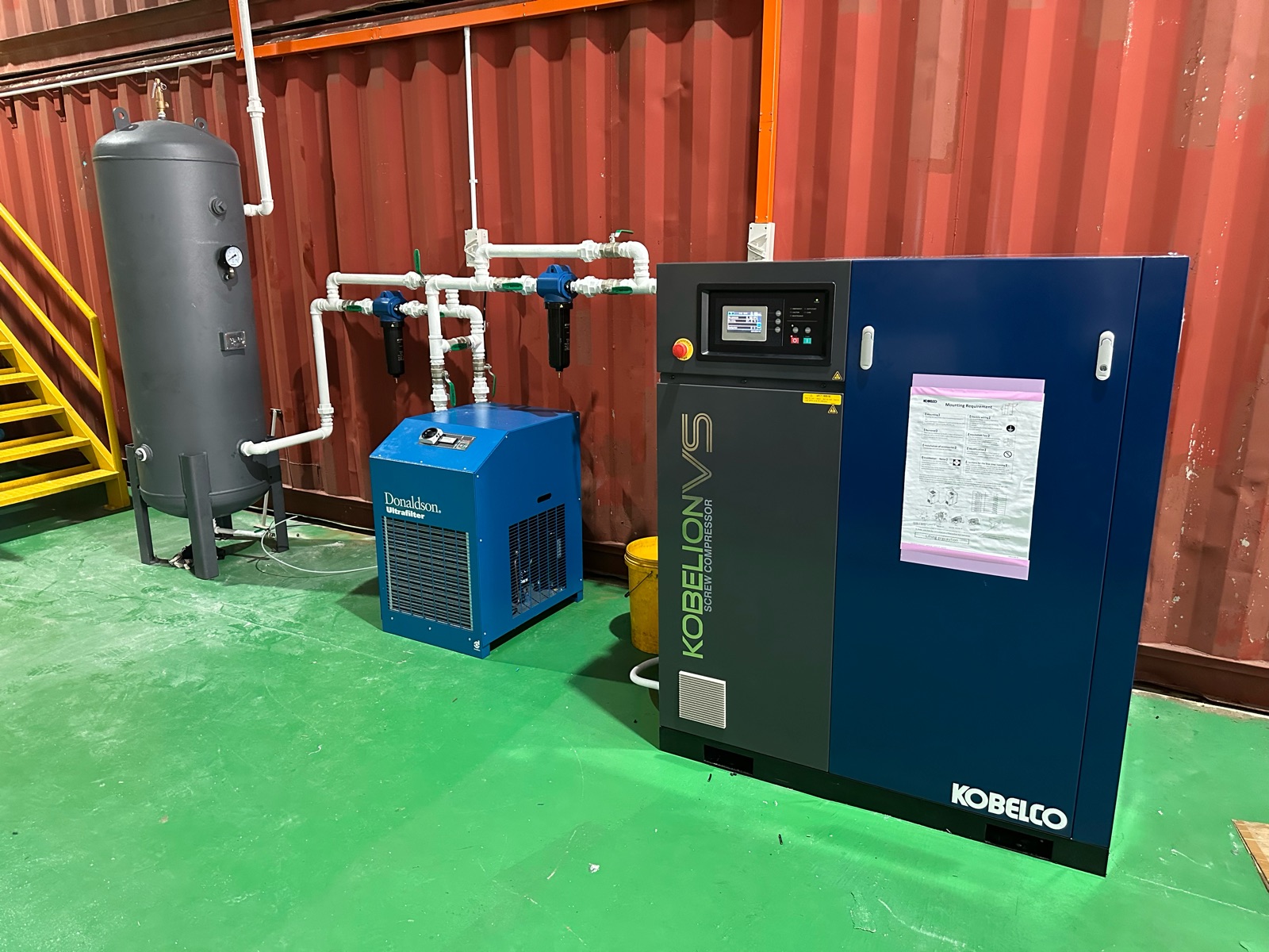 Kobelco Compressed Dry Air System 