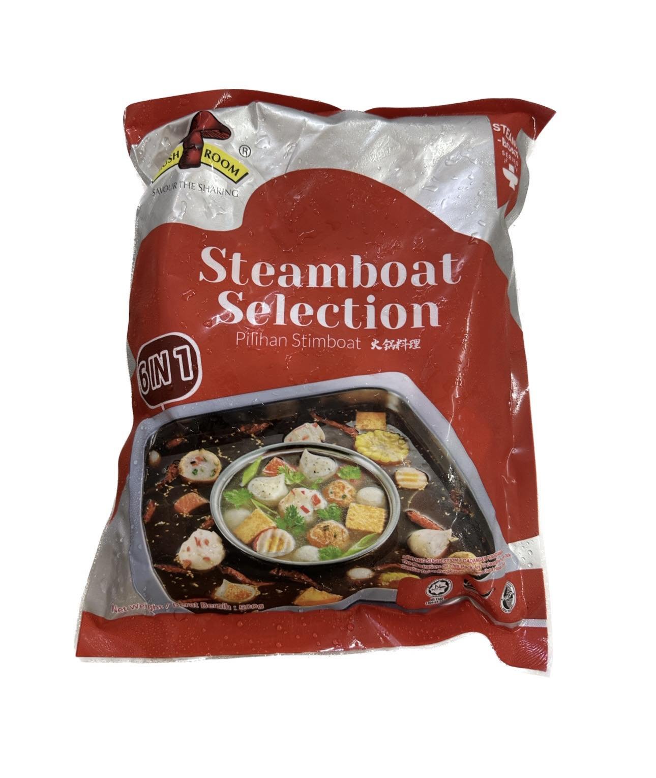 QL STEAMBOAT SELECTION 6IN1 500GM  (20pack/ctn)