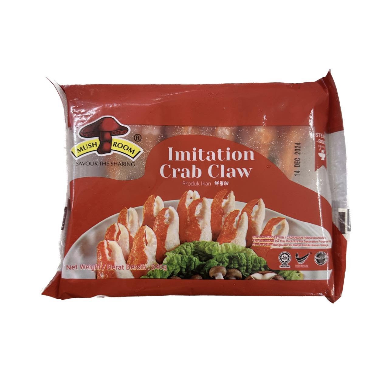 IMITATION CRAB CLAW 240GM (20pack/ctn)