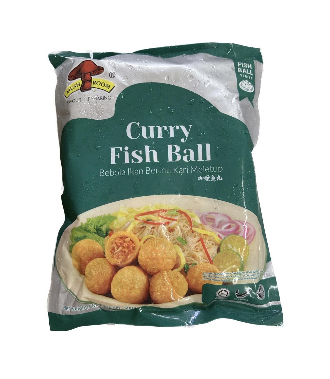 CURRY FISH BALL 500GM (20pack/ctn)