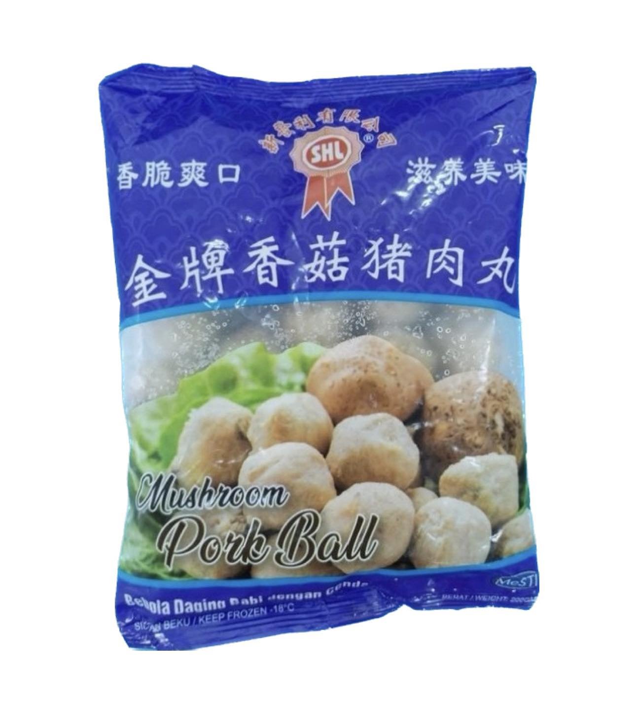 PORK BALL (MUSHROOM)㹽 200G(100pack/ctn)***(20pack/1