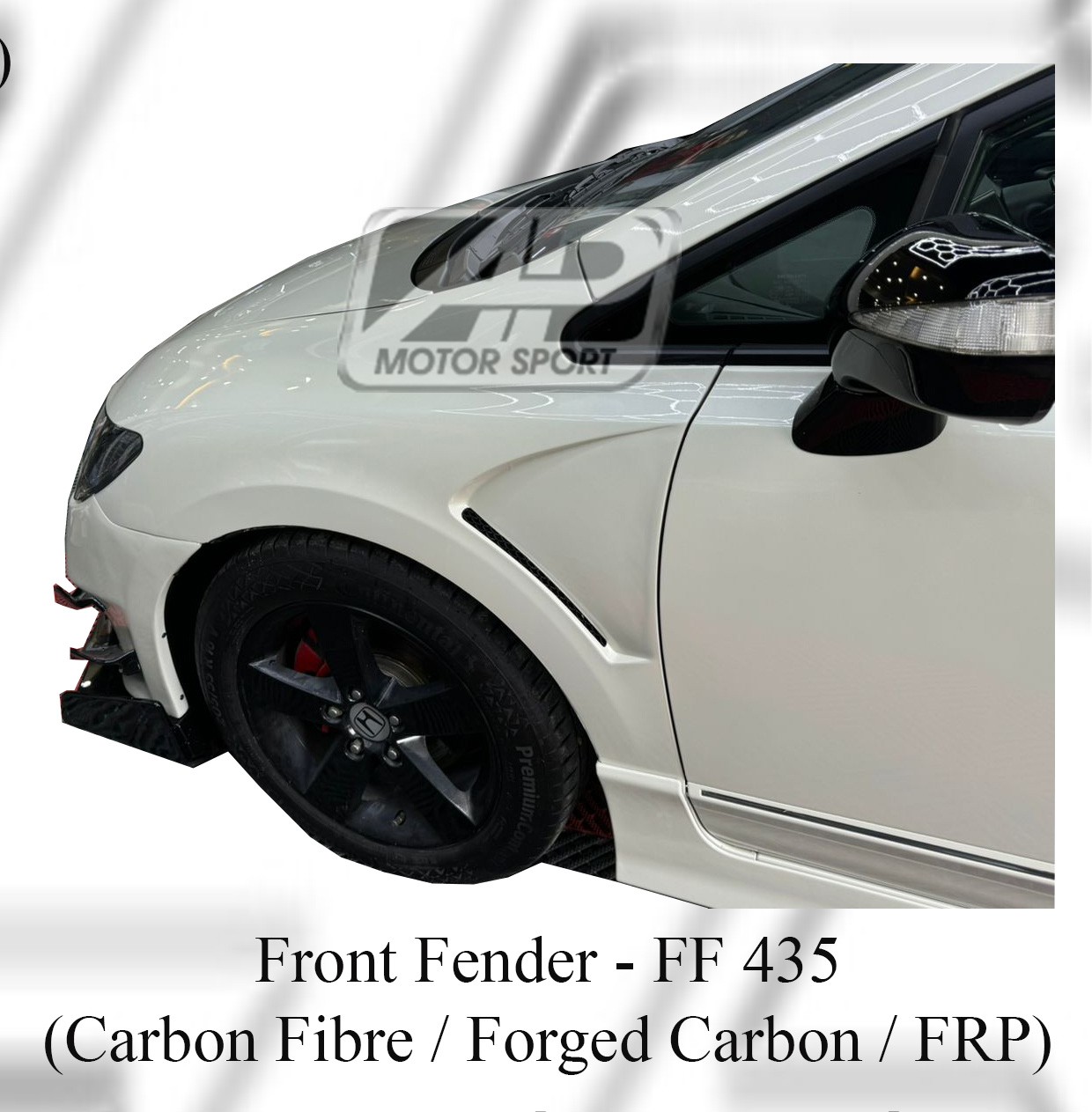 Honda Civic FD 2006 Front Fender (Carbon Fibre / Forged Carb
