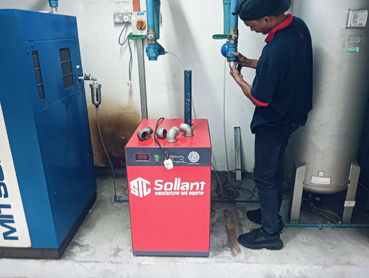 G.I. Pipe Installation Sollant Air Dryer 