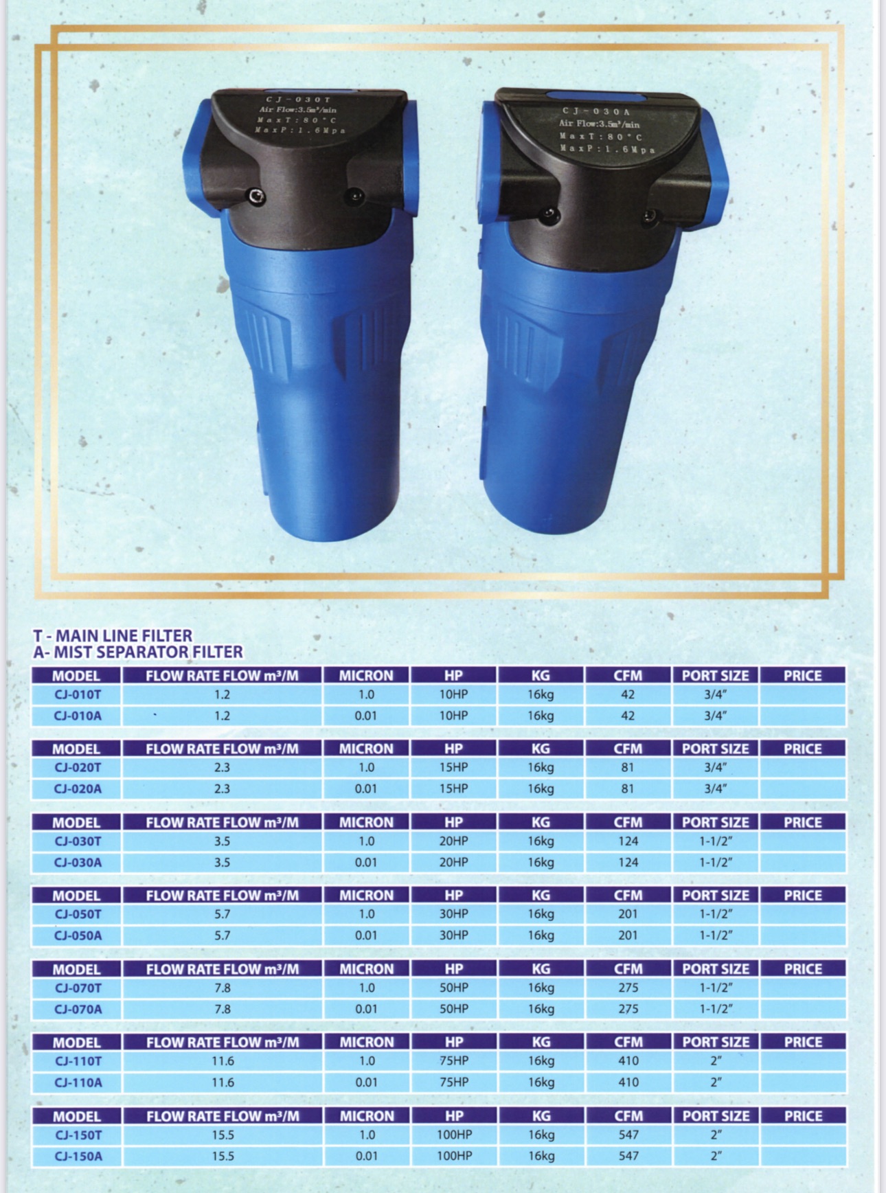 CJ Air Filter 