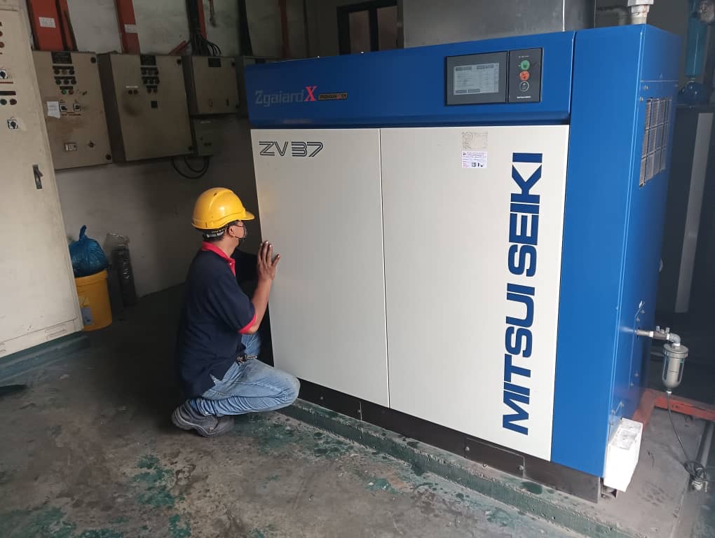Service Mitsui Seiki Inverter Type Air Compressor ZV37