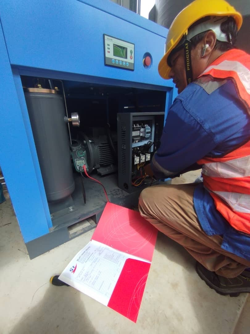 Testing And Commissioning New Screw Compressor 