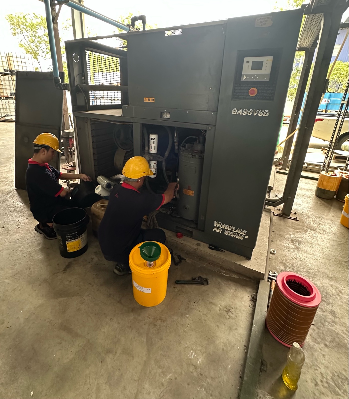 Service Atlas Copco Air Compressor GA90VSD