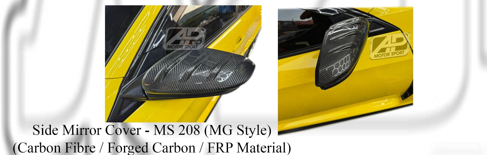Honda Civic FK7 / FK8 MG Style Side Mirror Cover (Carbon Fib