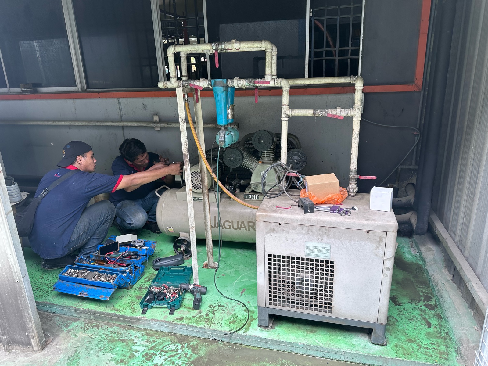 Repair 5.5 HP Jaguar Air Compressor RT80