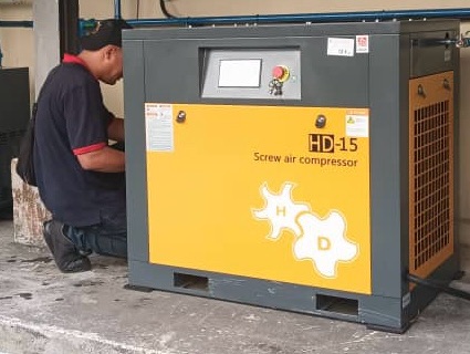 Service Hande Screw Air Compressor HD-15