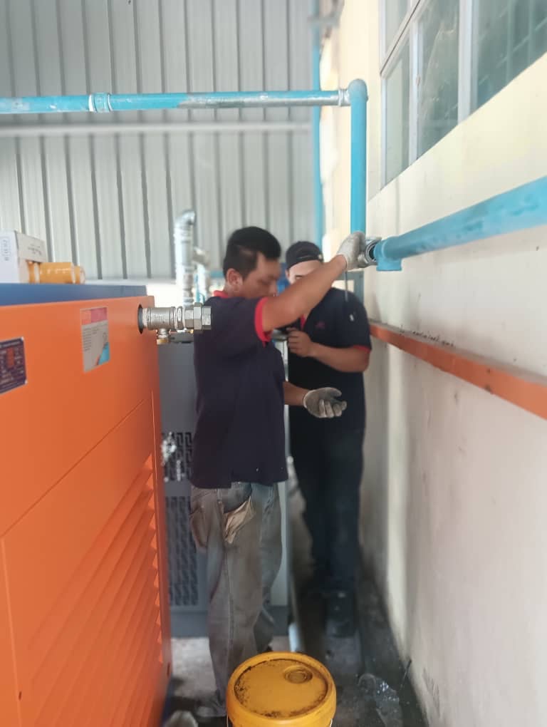 Air Piping Installation Air Compressor 