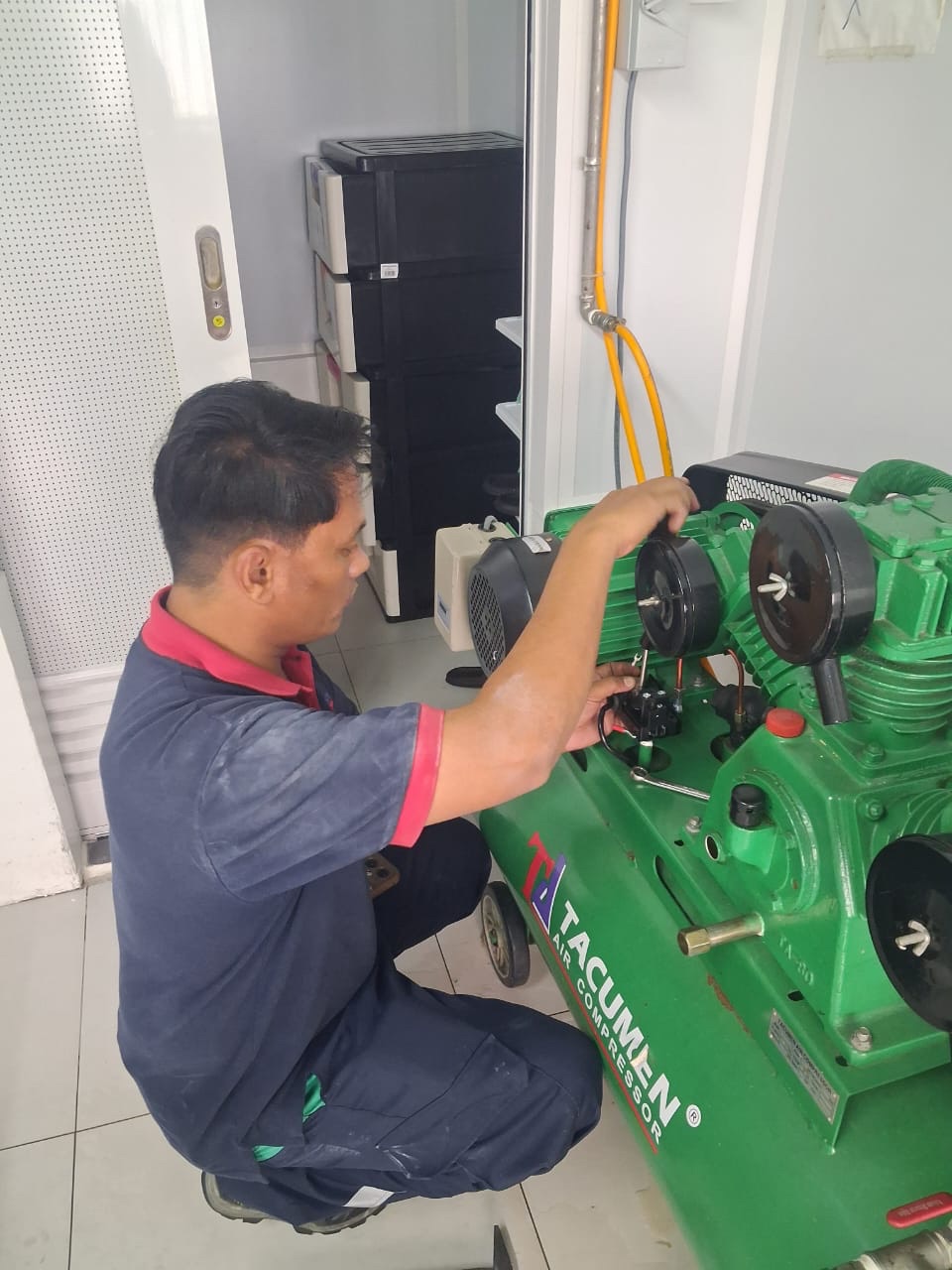 Repair 5 HP Tacumen Air Compressor 