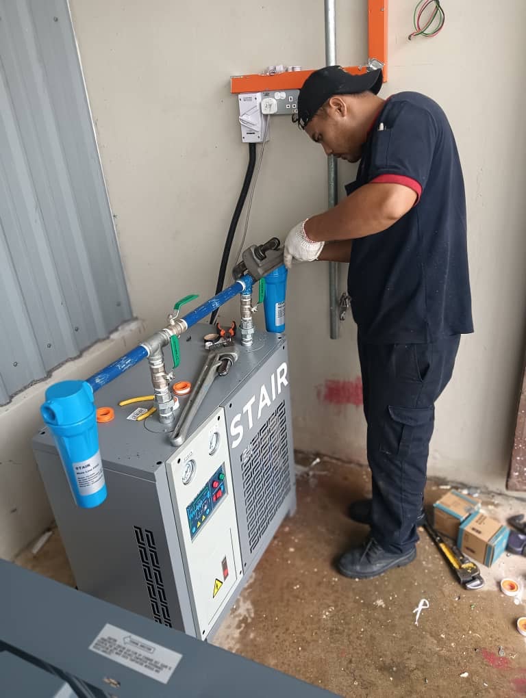 GI Pipe Installation Air Dryer 