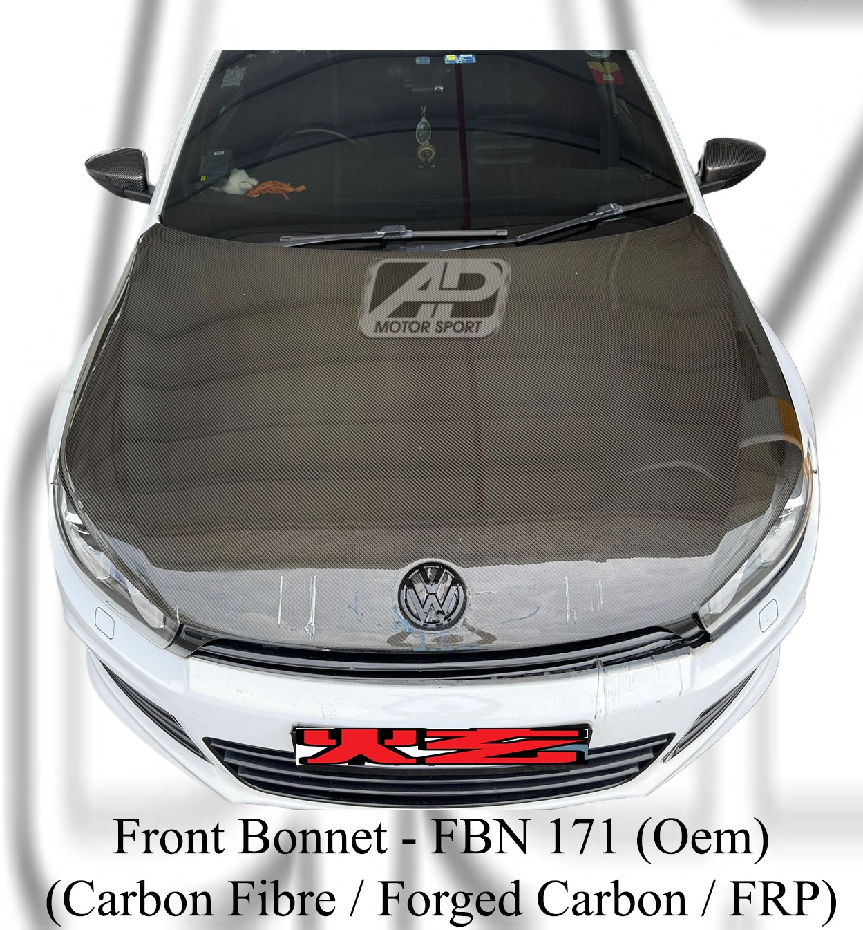 Volkswagen Scirocco Oem Front Bonnet (Carbon Fibre / Forged 