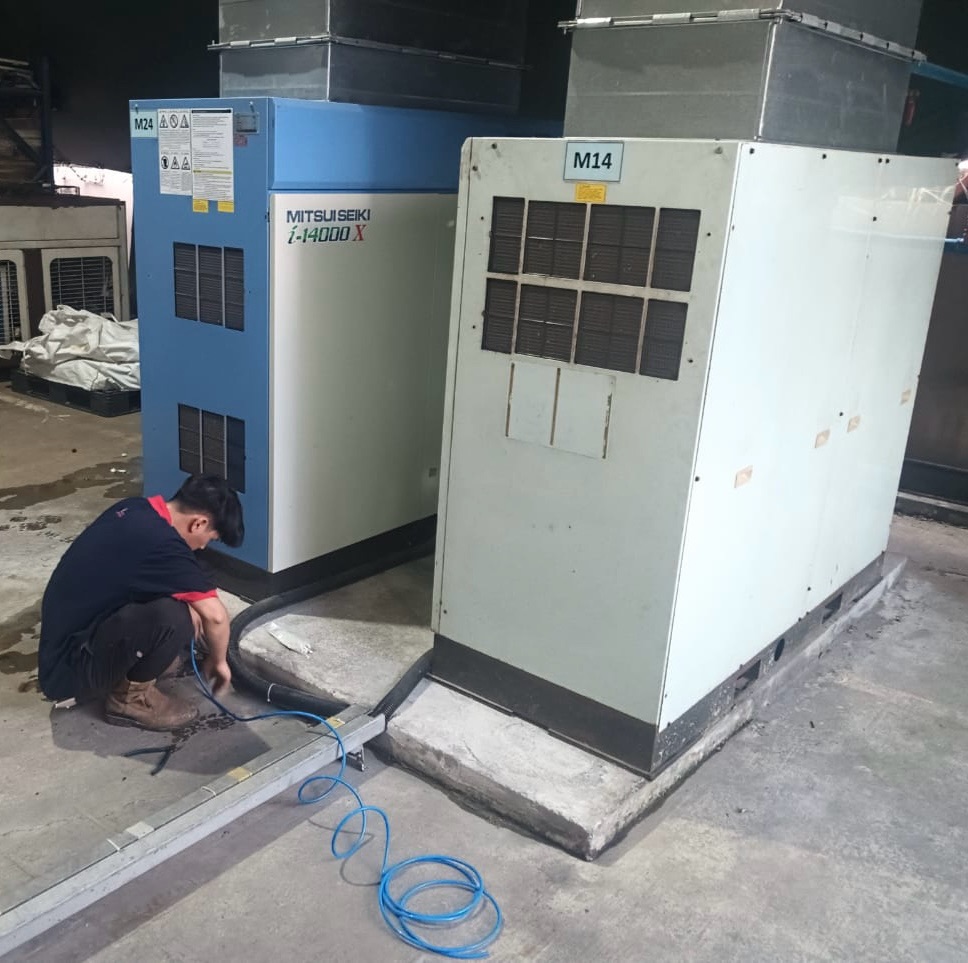 Repair Mitsui Seiki Oil Free Air Compressor 