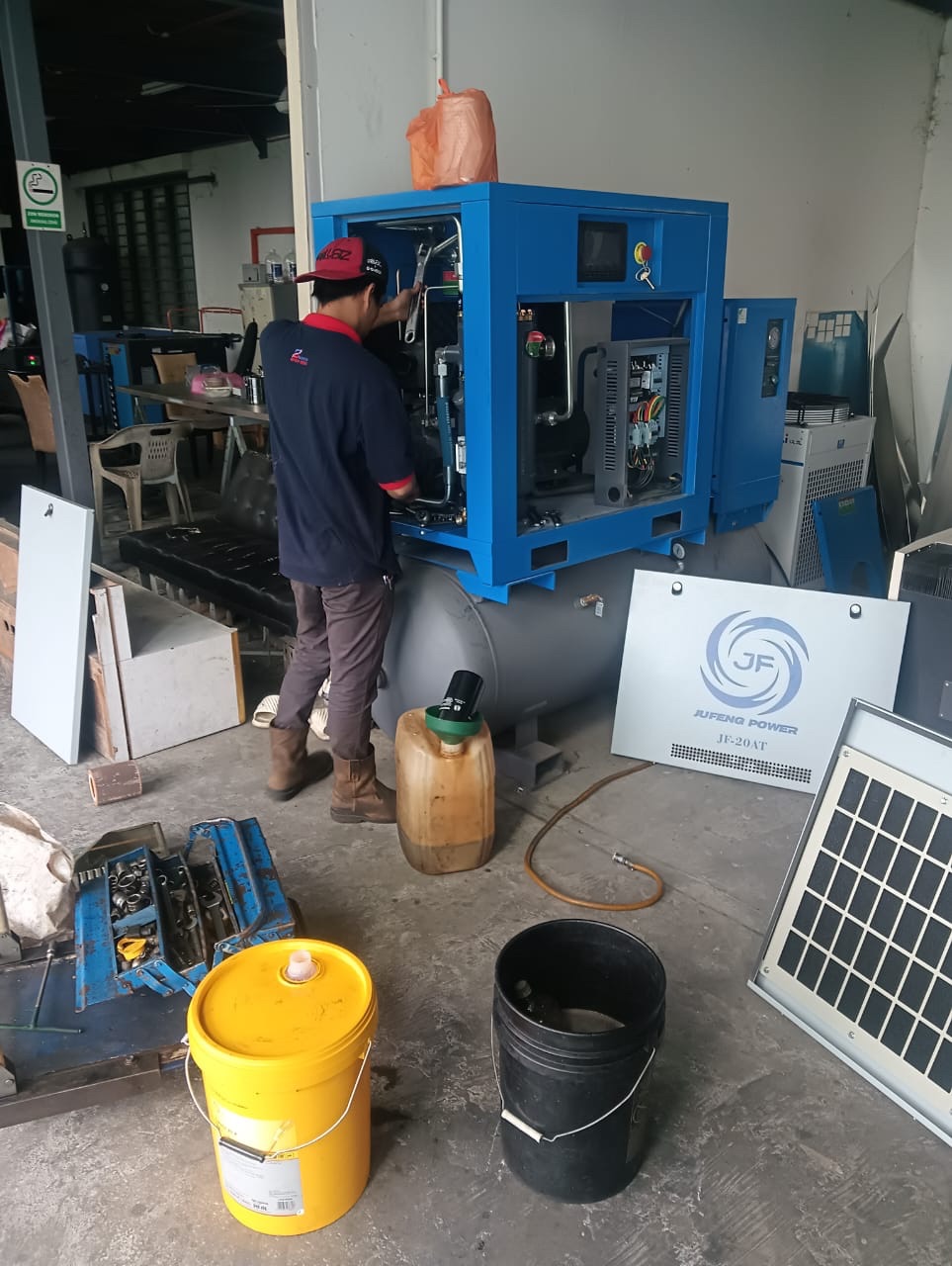 Service JUFENG Laser Cutting Screw Compressor JF-20AT