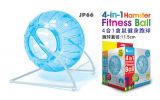 JP66 JOLLY 4IN1 HAMSTER FITNESS BALL 4.5"-BLUE