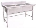 2 Compartment Sinks Washing Table