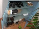 Glass Shoe Cabinet
