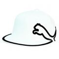 Puma Golf 210 Monoline Flat Brim Cap - White/Black