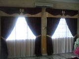 Curtain with pelmet