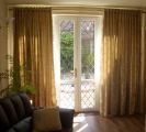 Silky Fabric curtain with Eye let heading