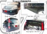 Toyota ISIS 06 Front Lip, Side Skirt, Rear Lip & Rear Spoiler