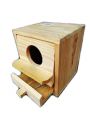 BA-3070  Wooden Bird House Square ( S )