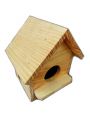 BA-3064  Wooden Bird House Triangle ( S )