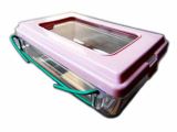 BC-LS1G  Square Cup With Cover ( Transparent )