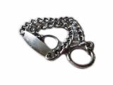 BO-1728  Chain Collar With Dog Tag
