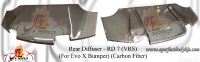 Mitsubishi Lancer Evo X Carbon Fiber Rear Diffuser (VRS Style) 
