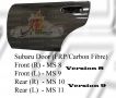 Subaru Version 8 2004 Door FRP / Carbon Fibre 